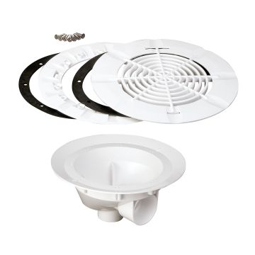 Bonde de fond IRRIPOOL EXPERT blanche