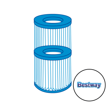 Lot de 2 cartouches spa Ø106 mm/longueur 80 mm