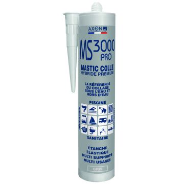 Mastic colle MS 3000 Pro gris