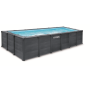 Piscine Graphite Rectangle Intex 6 x 3 x 1,24 m