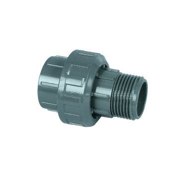 Union 3 pieces male PVC 40 x 33-42