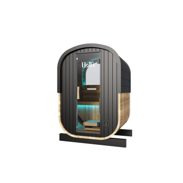 Cabine de sauna infrarouge Cocoon 2 places + poele Harvia Vega