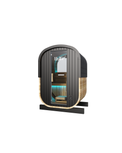 Cabine de sauna infrarouge Cocoon 2 places + poele Harvia Vega