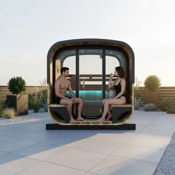 Cabine de sauna infrarouge Hestia Lounge 4 places
