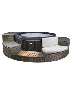 Spa semi-rigide avec mobilier Octopus Netspa